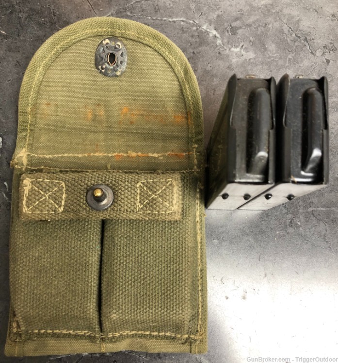 M1 Carbine pouch 1943 and 2 magazines marked SW-img-1