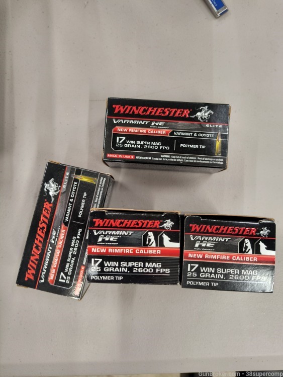 200 Rounds 17 WSM Winchester 25GR Ammo-img-1