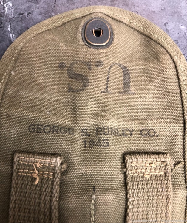 M1 Carbine ammo pouch(GEORGE S. RUMLEY CO 1945) 1mag stamped UU-img-1