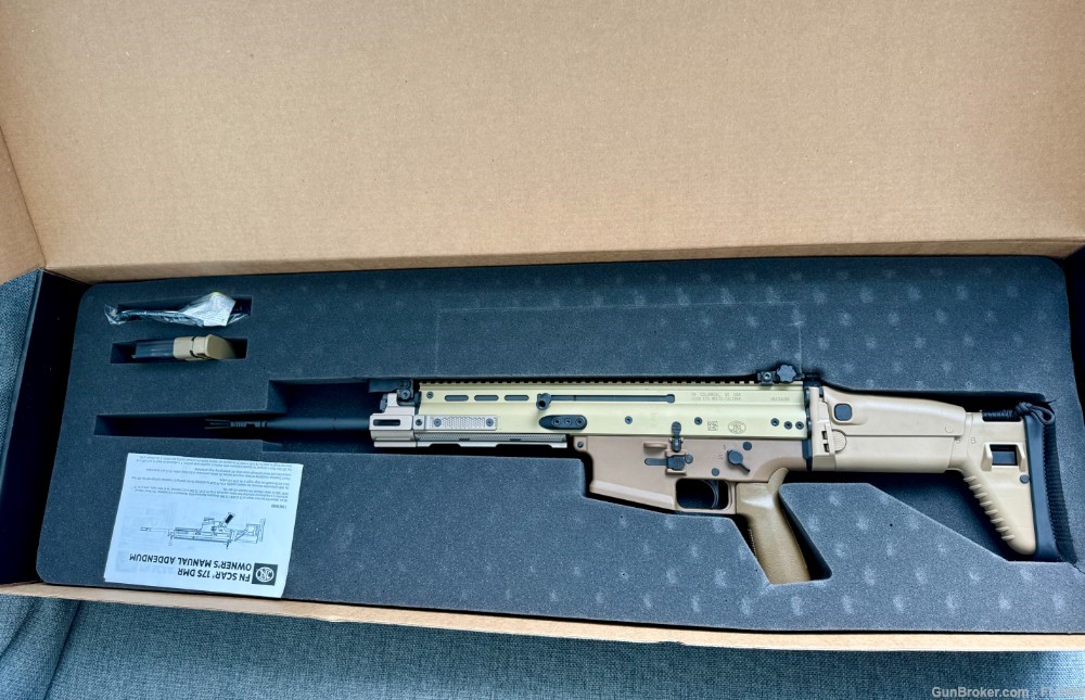 FN SCAR 17 DMR NRCH - 16" 6.5 Creedmoor, Factory Folder, PMM Rail, Geissele-img-0