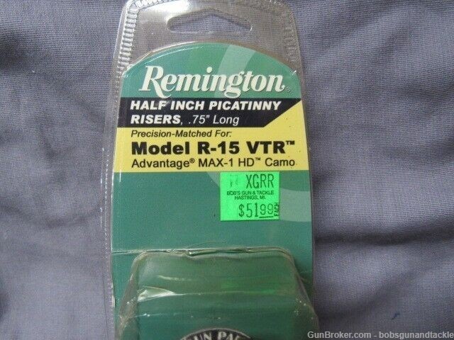 Remington Half Inch Picatinny Risers .75" Long for Model R-15 VTR  -img-2