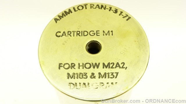105mm H.E. howitzer INERT M1 shell round inert projectile fuze case casing-img-8