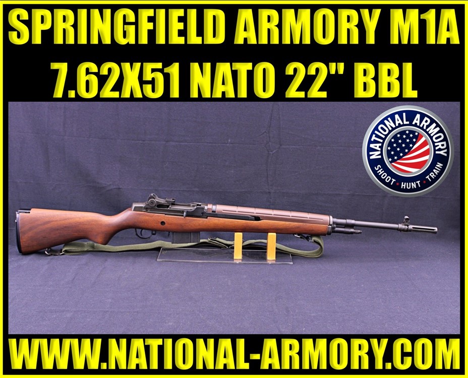 SPRINGFIELD ARMORY M1A STANDARD ISSUE 308 WIN M14 NATIONAL MATCH 7.62x51 -img-0