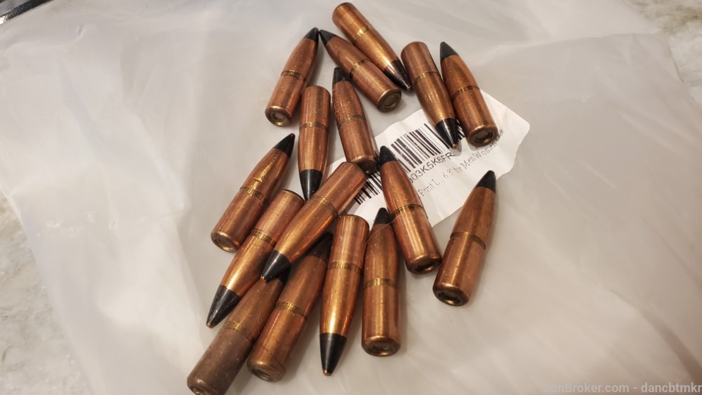 7.62MM .308 Black Tip USGI AP bullets 100 count 164gr tungsten core-img-7