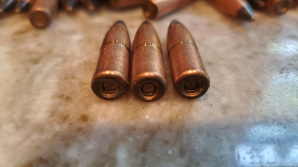 7.62MM .308 Black Tip USGI AP bullets 100 count 164gr tungsten core-img-2