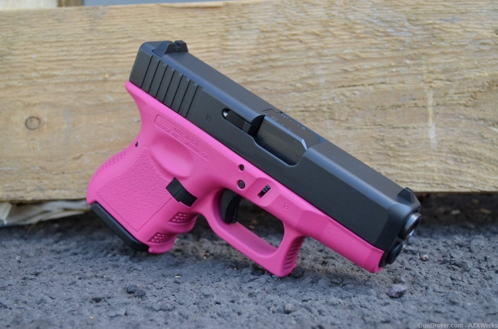 Glock 28 .380acp X-Werks Raspberry Pink Like 26 New Talo Exclusive-img-2