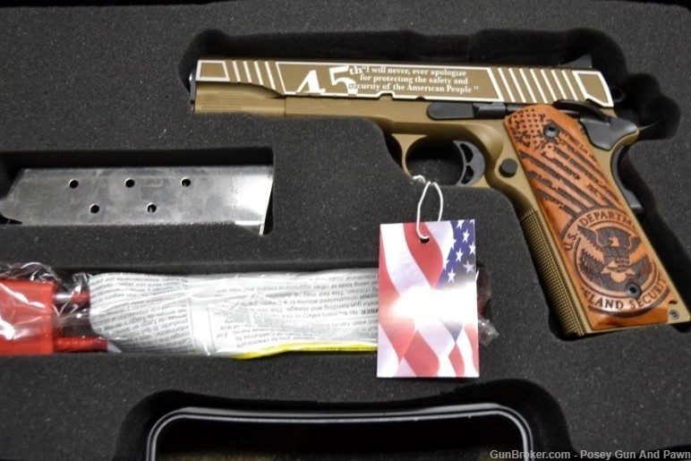 AUTO ORDNANCE 1911A1 5? 45 ACP 45TH PRESIDENT TRUMP SPECIAL LIMITED EDITION-img-4