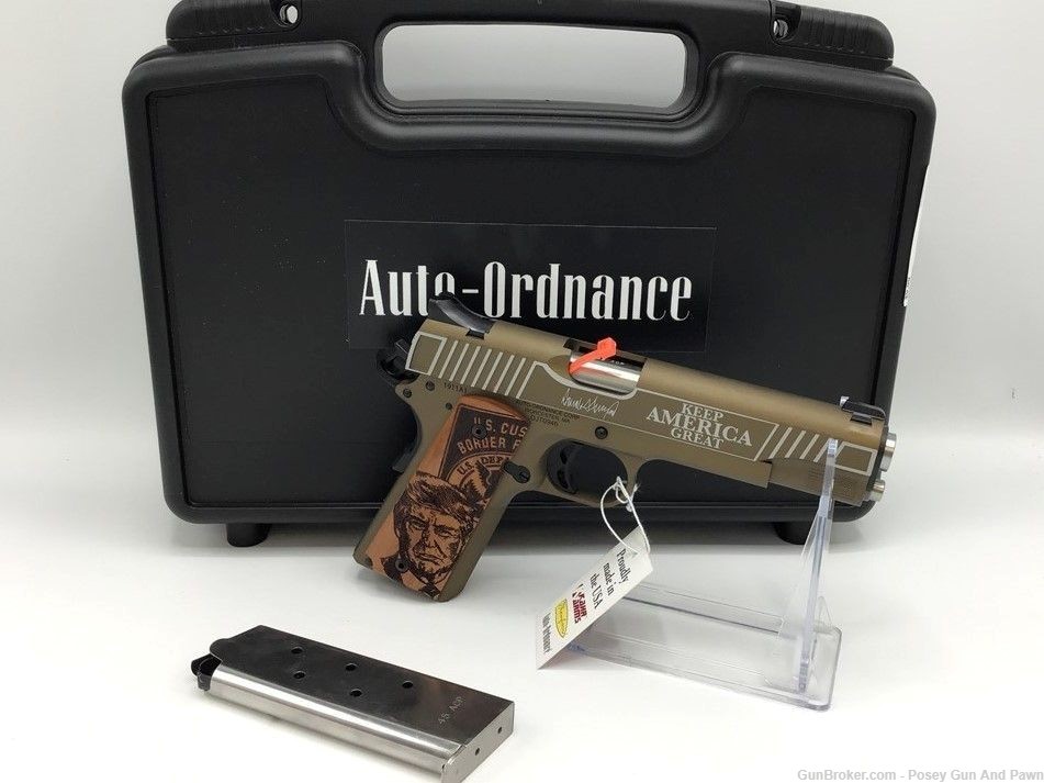 AUTO ORDNANCE 1911A1 5? 45 ACP 45TH PRESIDENT TRUMP SPECIAL LIMITED EDITION-img-2