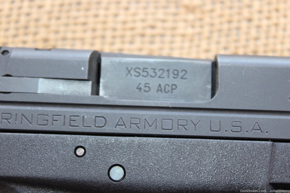 Springfield XDsS 45 ACP 3.3" Pistol Red Dot Laser Factory Box PENNY START!-img-7