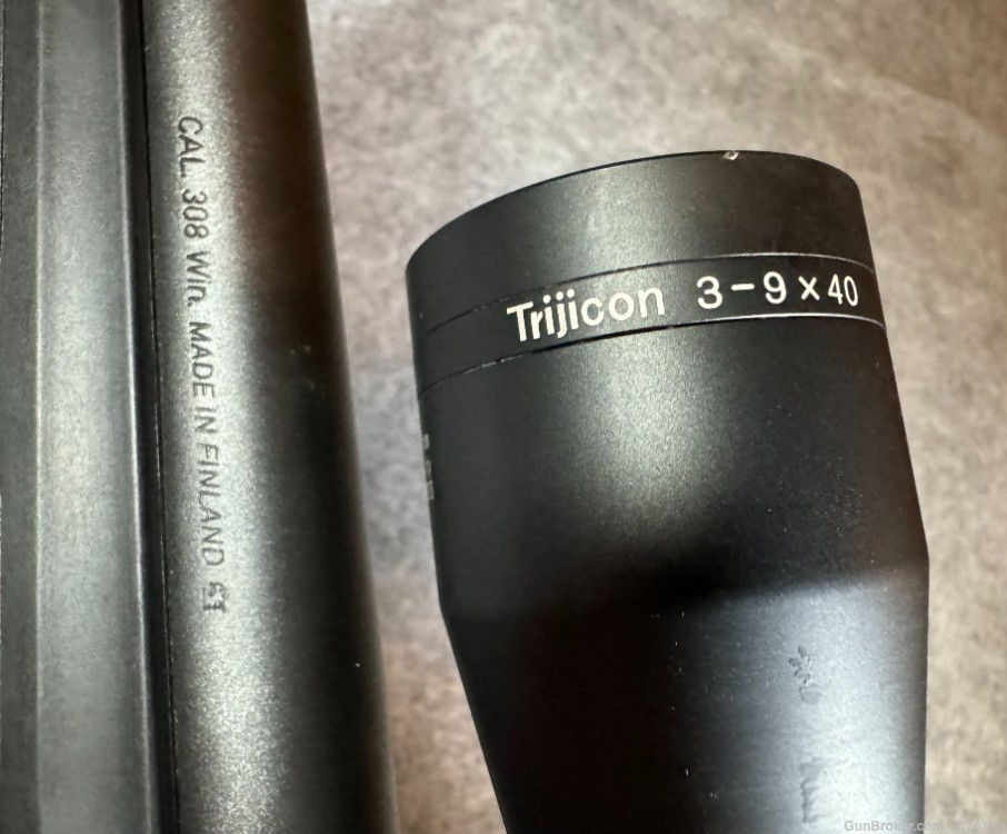 Beretta Tikka T3 308 Threaded Barrel Trijicon Accupoint Scope Green Dot-img-25