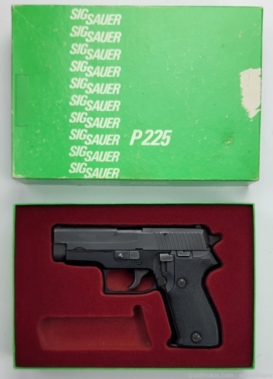 WEST GERMANY SIG SAUER P225 9mm Pistol in GREEN Box!-img-0