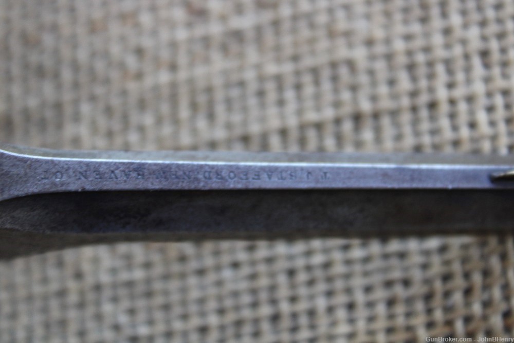 Rare Civil War TJ Stafford 22 Rimfire Engraved Pistol WOW! PENNY START!-img-7