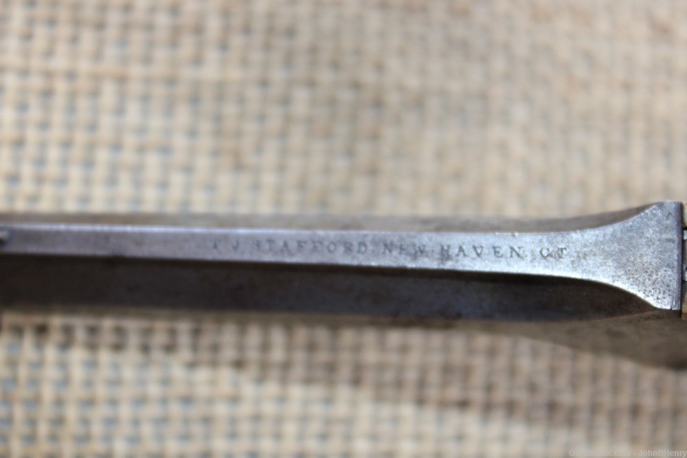 Rare Civil War TJ Stafford 22 Rimfire Engraved Pistol WOW! PENNY START!-img-9