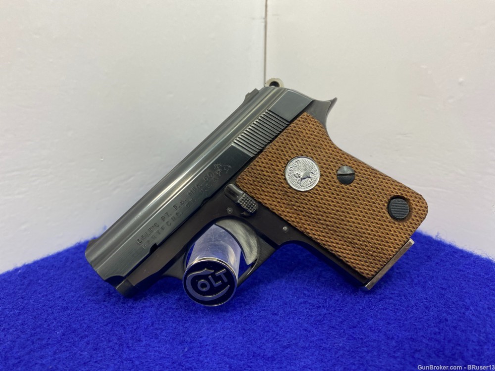 1973 Colt Junior .25 ACP Blue 2 1/4" *THE ULTIMATE POCKET PISTOL* Amazing  -img-4