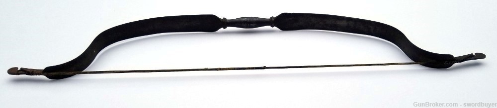 Original Antique 19th century Indo-Persian Mughal Warrior Steel Bow -img-3