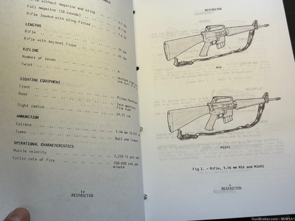 RETRO British Army SAS Colt Armalite M16 Training Manual 1978 RARE-img-3