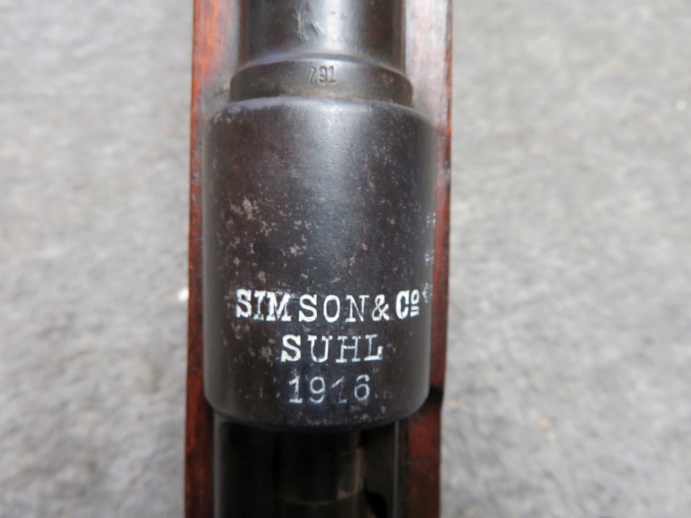 WWI GERMAN GEW 98 MAUSER RIFLE-SIMSON & CO. SUHL 1916-img-6