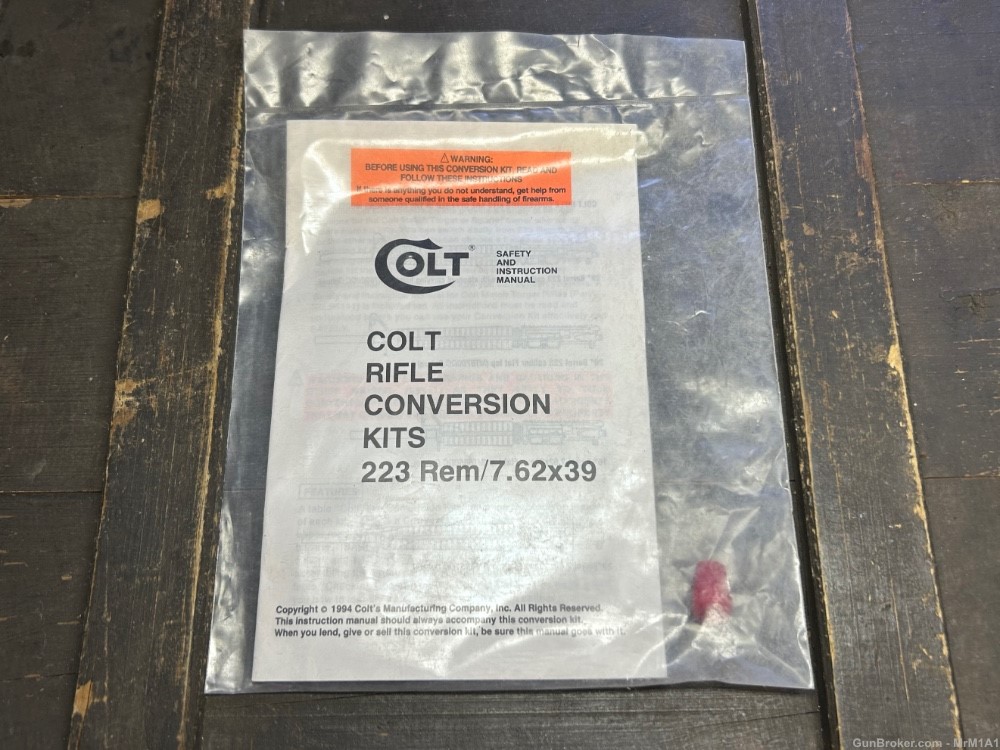 Colt Factory Rifle Conversion Kit Manual, Warranty Card, Accuwedge-img-0