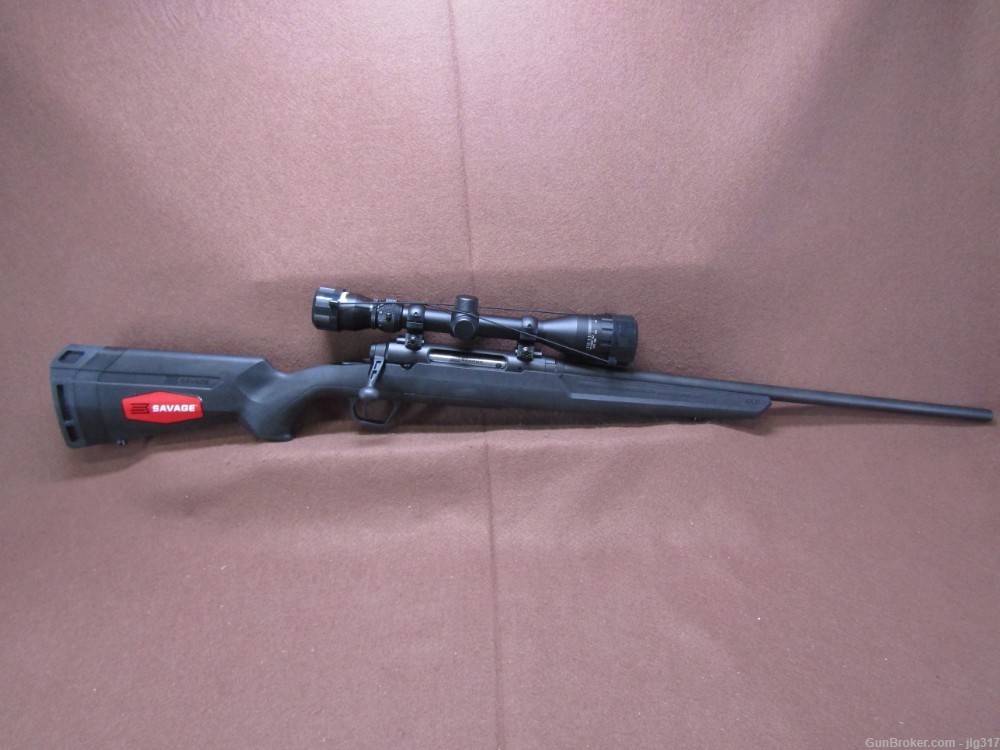 Savage Axis 6.5 Creedmoor Bolt Action Rifle Bushnell 4-12x40 Like New-img-0