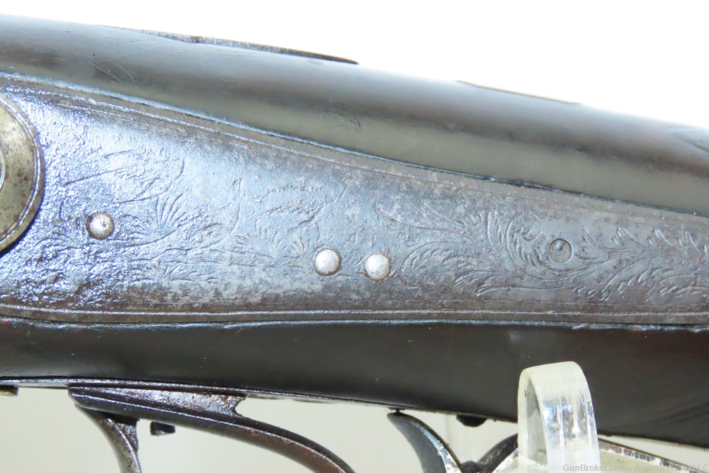  New York J.M. CASWELL Antique SxS AMERICAN Rifle & 20g. Shotgun Combo-img-5
