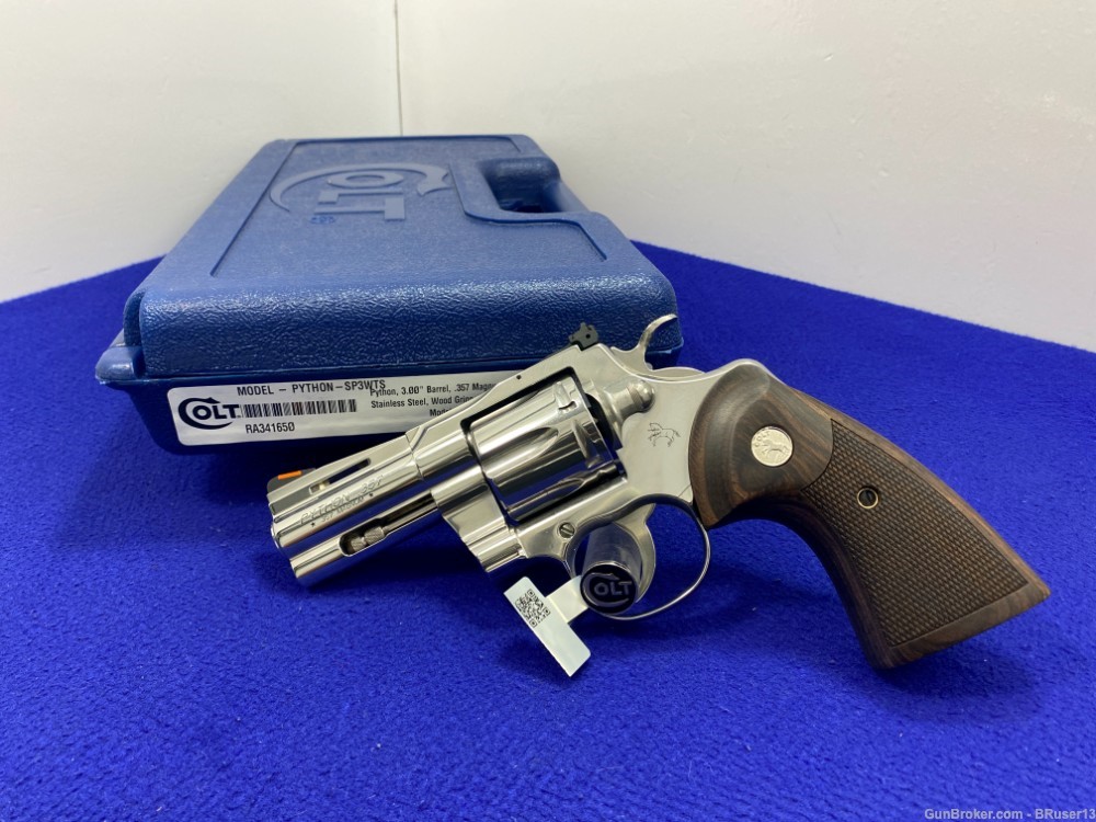 Colt Python .357 Mag Stainless 3" -THE PYTHON IS BACK- Iconic Snake Series-img-2