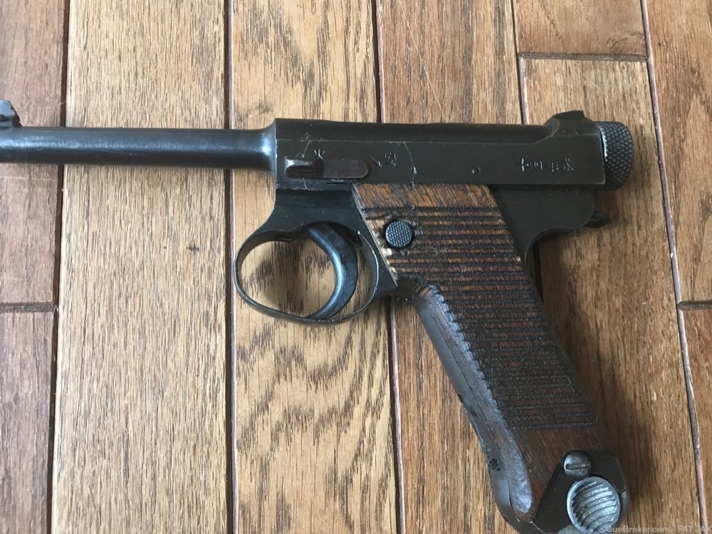 Japanese WWII Nambu Pistol, Type 14, Nice-img-0