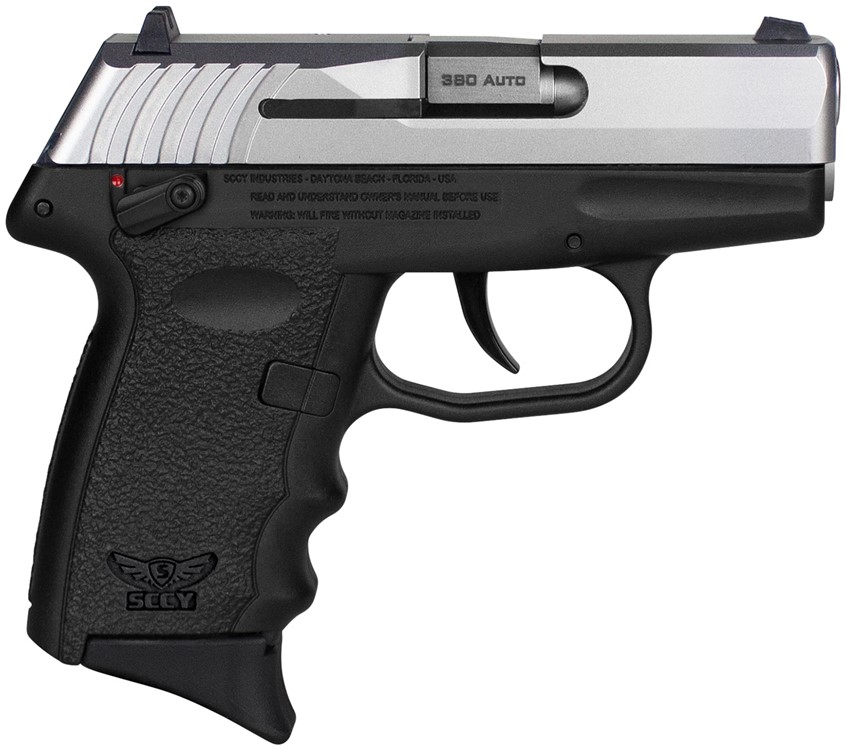 SCCY Industries CPX-4 Pistol .380ACP 2.96 10+1 Black Frame Stainless Steel -img-1