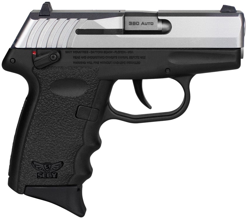 SCCY Industries CPX-4 Pistol .380ACP 2.96 10+1 Black Frame Stainless Steel -img-0