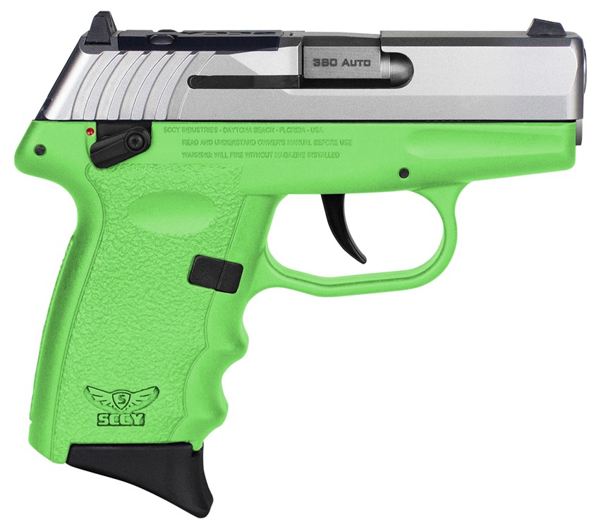 SCCY Industries CPX-4 RD 380 ACP Pistol 2.96 10+1 Lime Green CPX4TTLGRDRG3-img-0