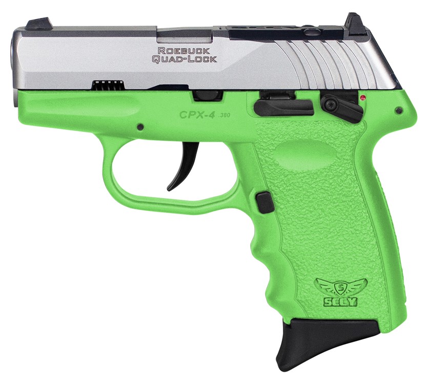 SCCY Industries CPX-4 RD 380 ACP Pistol 2.96 10+1 Lime Green CPX4TTLGRDRG3-img-1