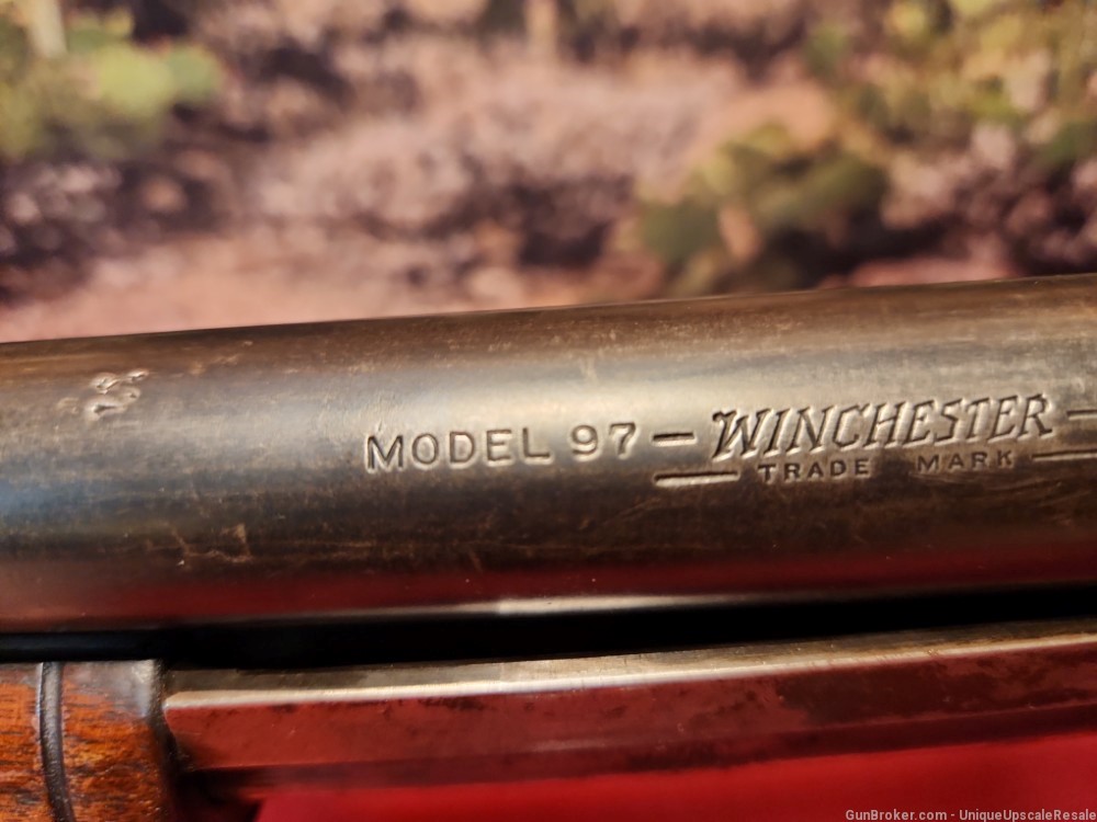 Winchester model 97 pump shotgun in 12 ga. Mod choke barrel. Fixer Upper-img-17