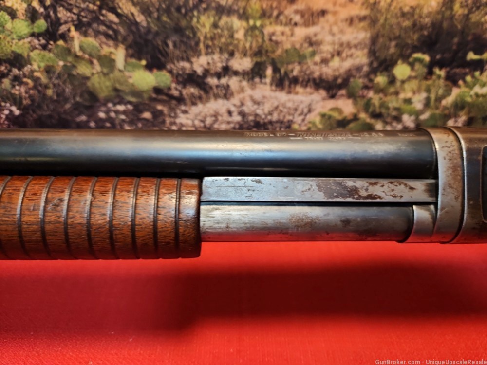 Winchester model 97 pump shotgun in 12 ga. Mod choke barrel. Fixer Upper-img-12