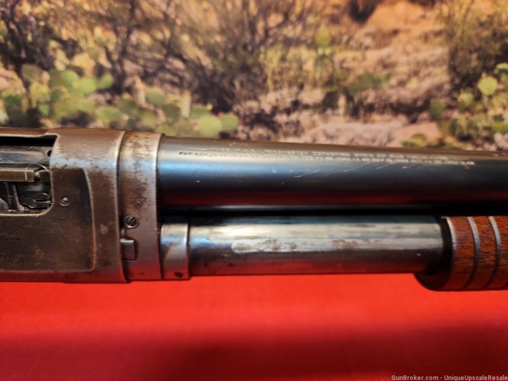 Winchester model 97 pump shotgun in 12 ga. Mod choke barrel. Fixer Upper-img-4