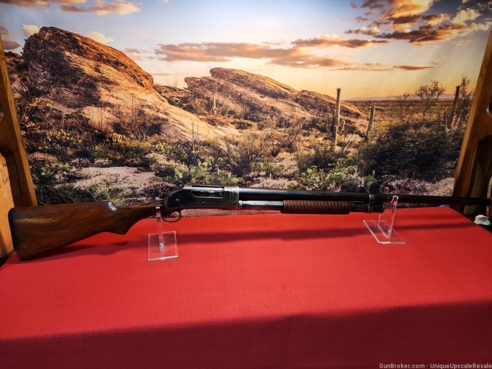 Winchester model 97 pump shotgun in 12 ga. Mod choke barrel. Fixer Upper-img-0