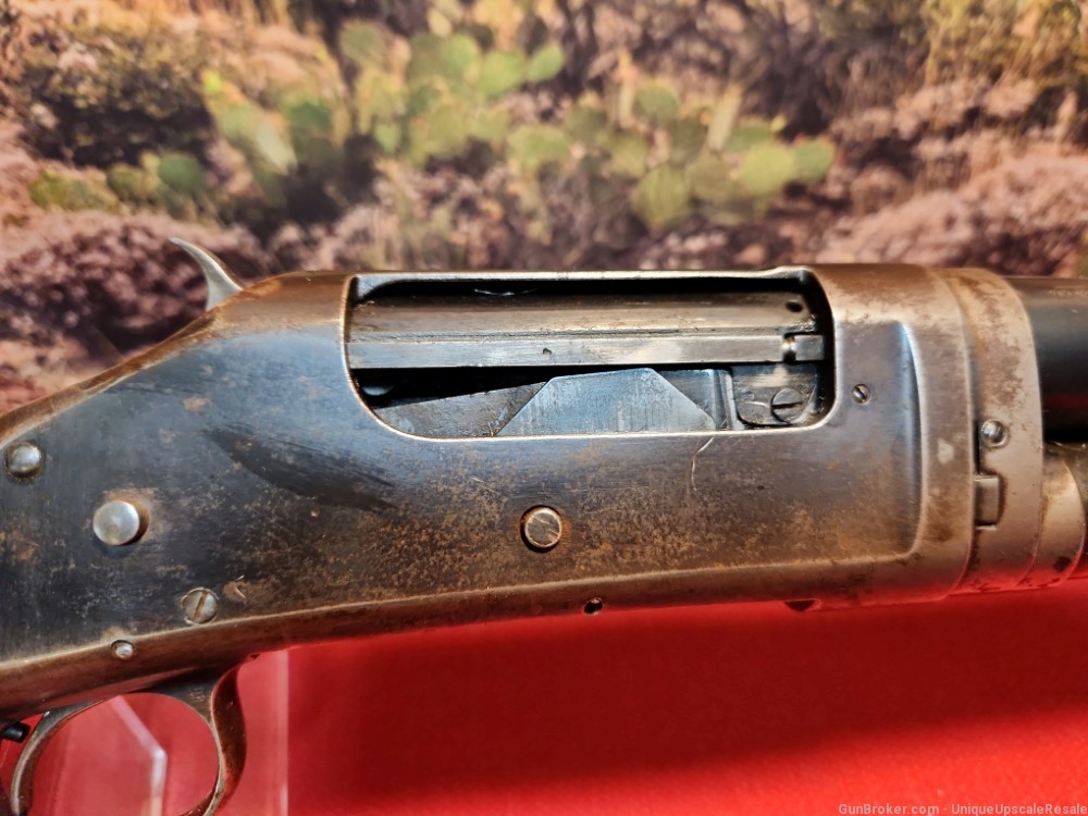 Winchester model 97 pump shotgun in 12 ga. Mod choke barrel. Fixer Upper-img-8