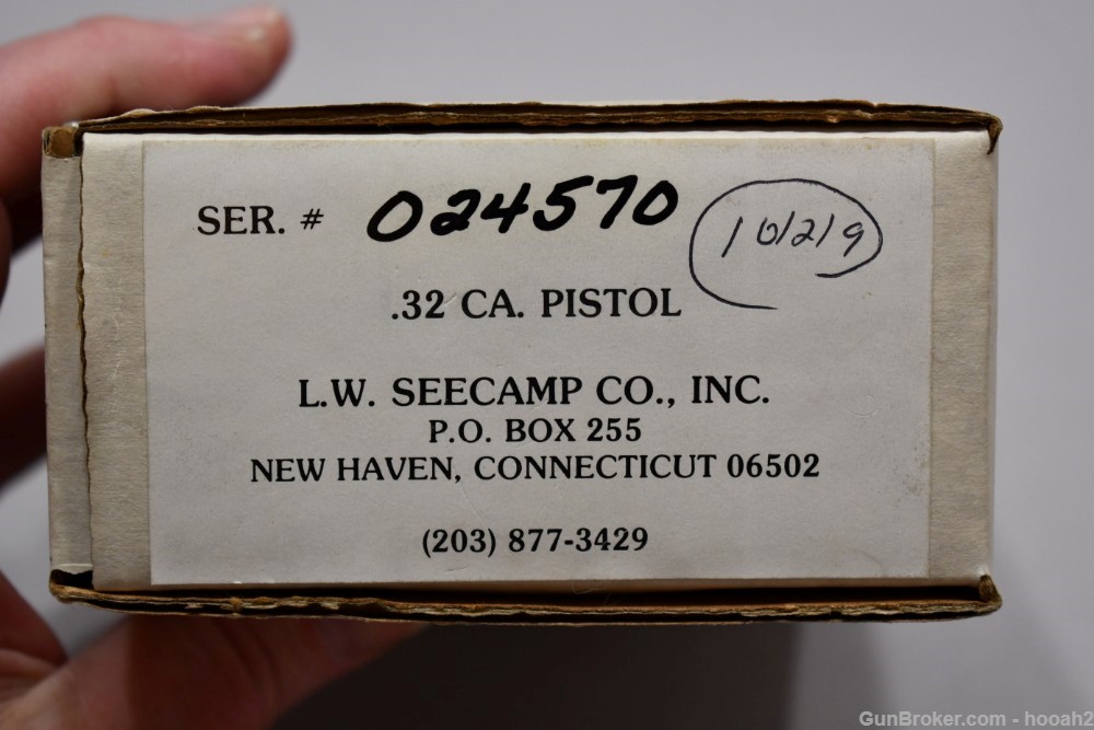 New Old Stock Sealed In Box LW Seecamp 32 ACP Semi Auto Pistol READ-img-4