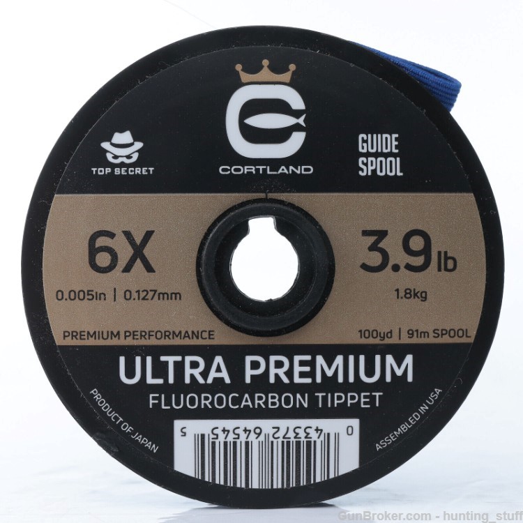 Cortland Ultra Premium Fluorocarbon Tippet 100yd 6X 3.9lb - 645455-img-0
