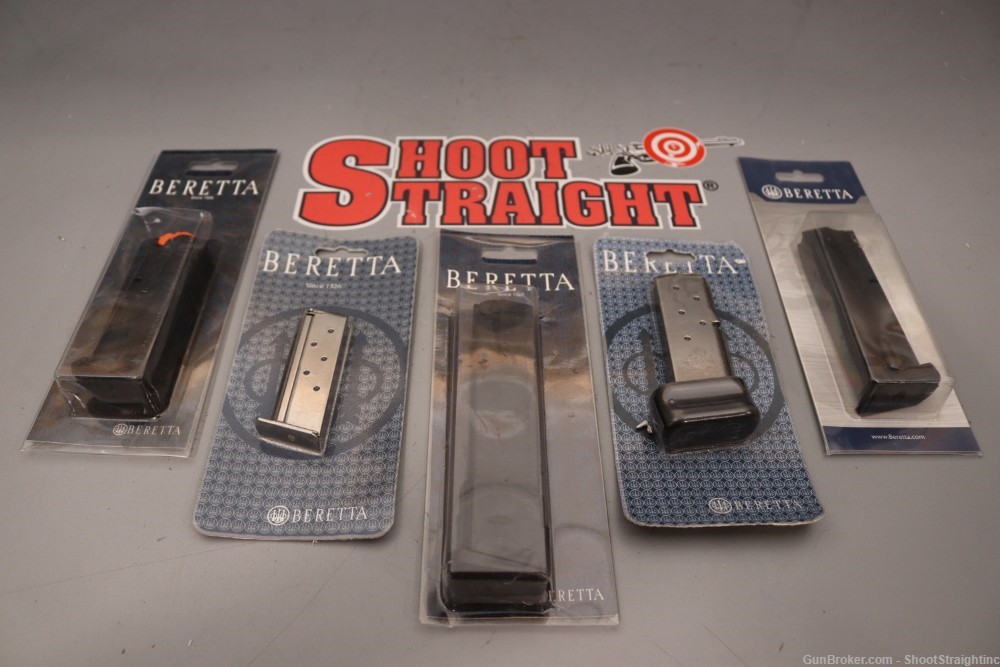 Lot O' Five (5) Miscellaneous Beretta Pistol Style Magazines-img-7