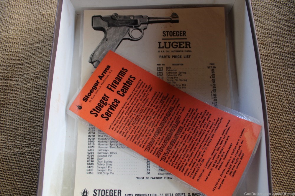 Stoeger Luger .22LR  Pistol 2 Mags with Leather Holster-img-12