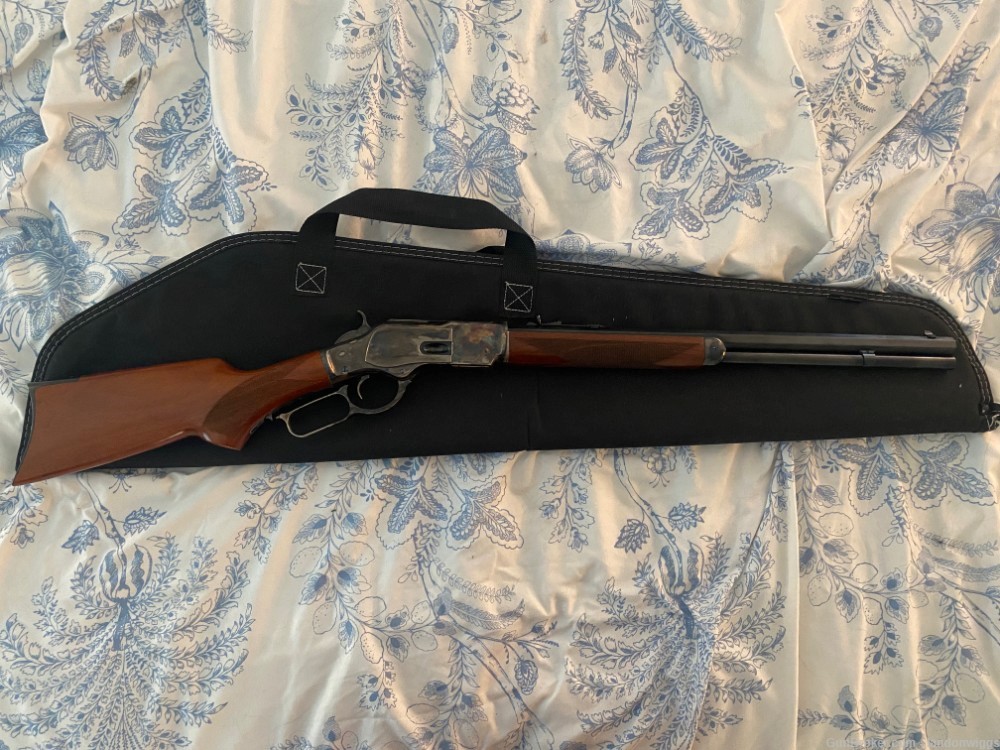 Cimarron Arms 1873 Deluxe Short Rifle - 38 Sp/357 Mag, 10+1, 20" Barrel-img-0