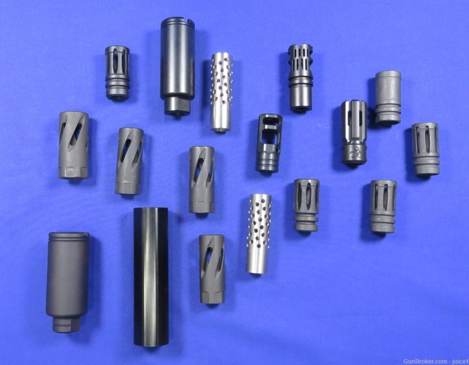 Lot of 17 Muzzle Devices - AR15 AR10 - Black Rain Ordnance, VG6, & More!-img-0