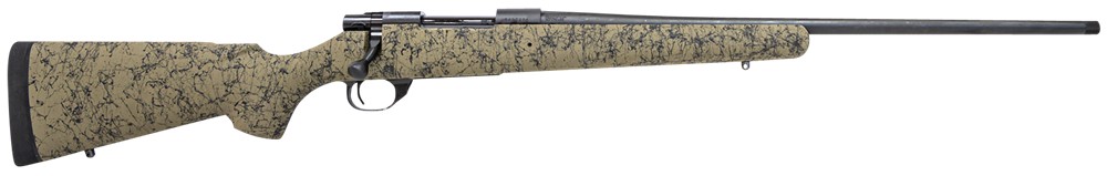 Howa M1500 HS Precision 300 Win Mag 24 Green/Black Webbed Rifle-img-0