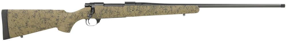 Howa M1500 HS Precision 300 Win Mag 24 Green/Black Webbed Rifle-img-1