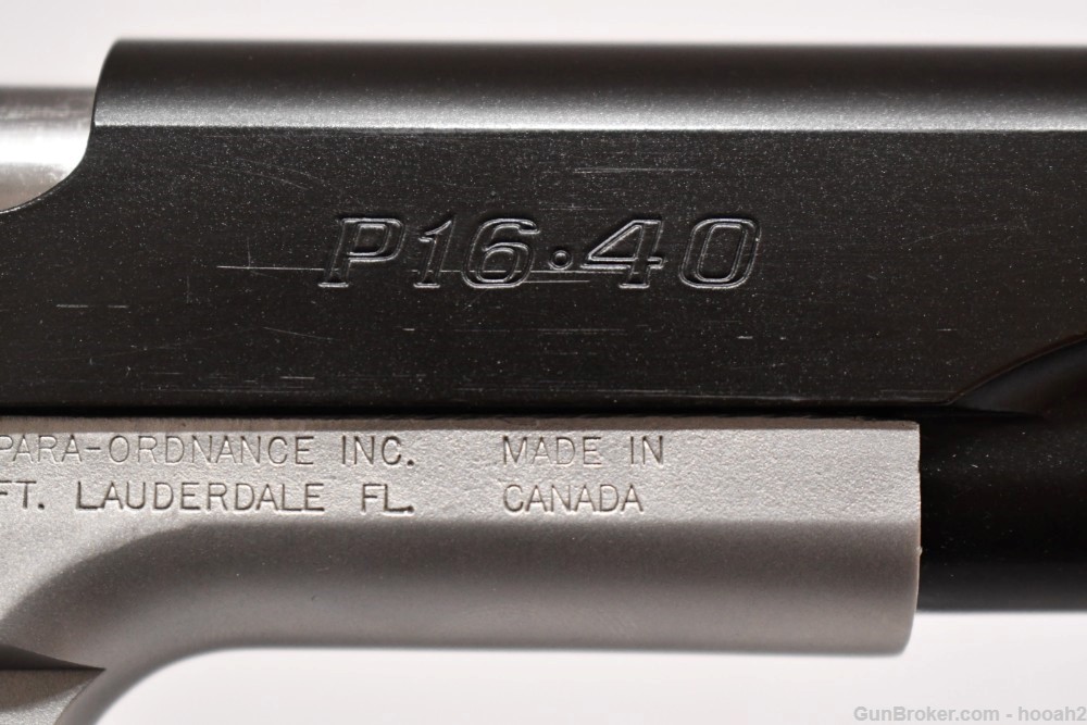 Nice Para Ordnance P16-40 Double Stack 1911 Style Semi Pistol 40 S&W W Box-img-7