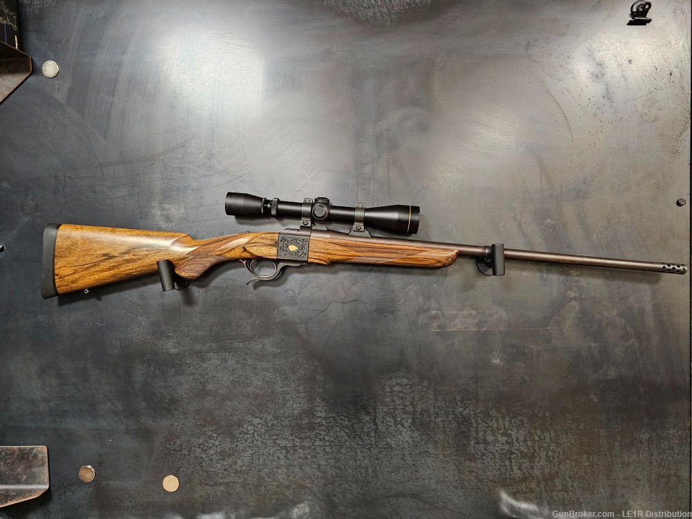 Dakota Model 10 Rifle 330 Dakota Single Shot with Leupold Scope-img-0