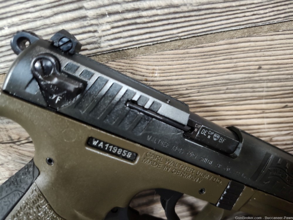 Walther P22 Olive Drab Green Frame & Black Slide .22LR 3.42" Barrel One Mag-img-16