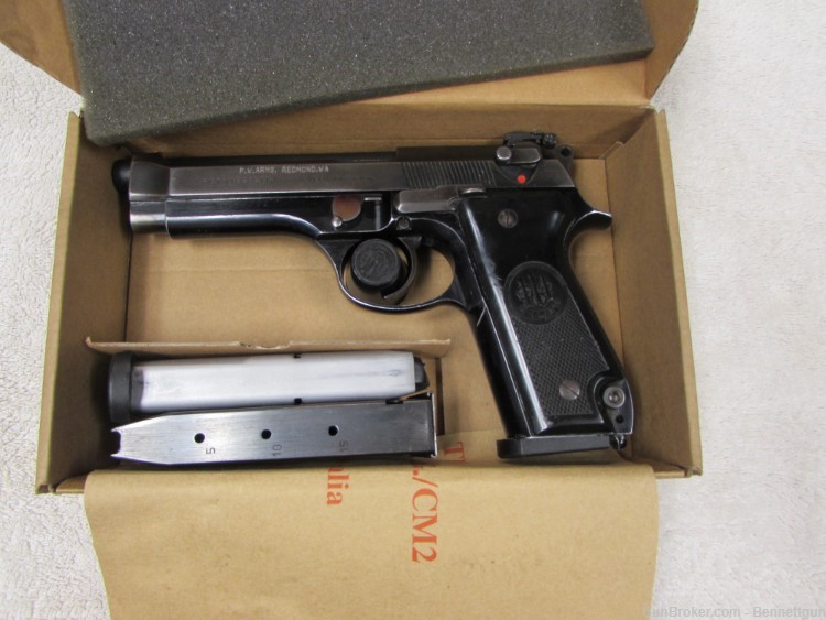 Beretta 92S 9mm AS 2 extra mags in box-img-0
