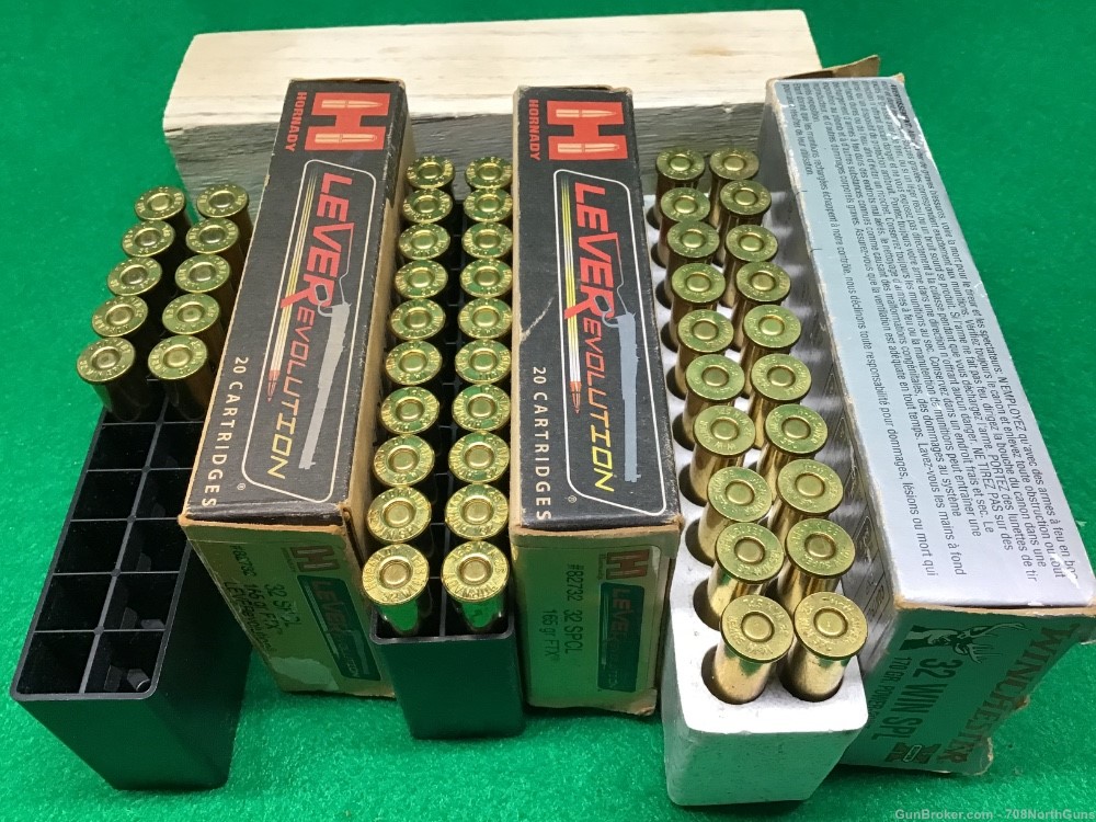 50rds 32 Winchester speacial ammo hornady leverevolution power point spl-img-1