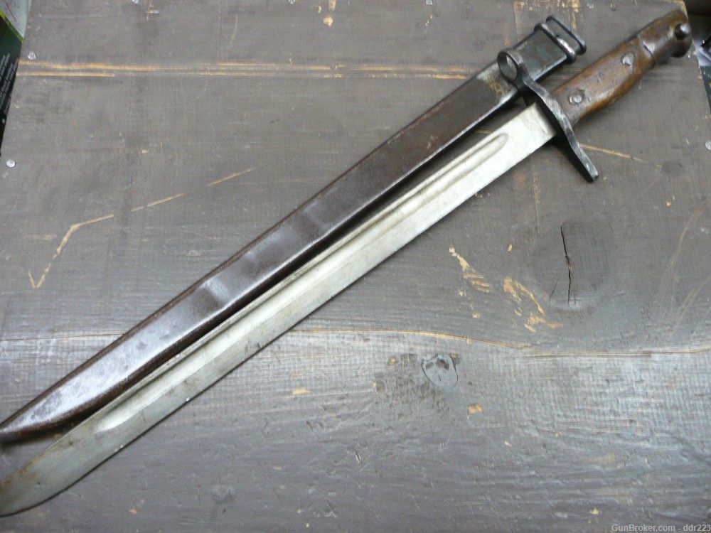 Japanese Type 30 Arisaka Training Bayonet & Scabbard  (R985) -img-5