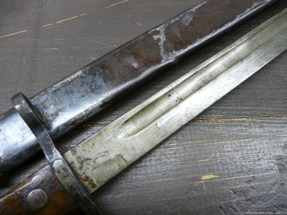 Japanese Type 30 Arisaka Training Bayonet & Scabbard  (R985) -img-2